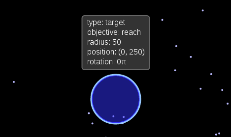 The Reach Target's tool tip